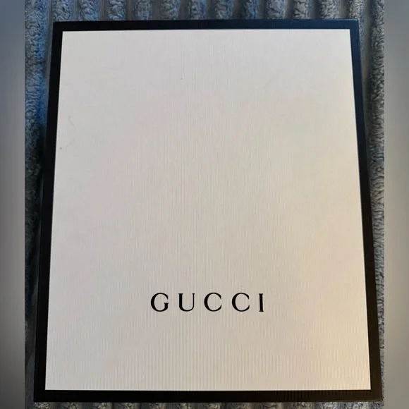 Gucci Black Napa Leather Charlotte Ankle Booties with Gold Buckle - Picture 8 of 10